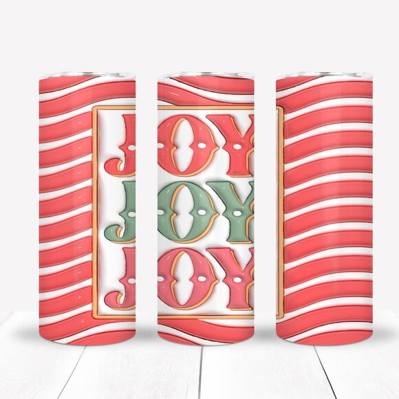 Christmas 20oz Tumbler, Travel Coffee Mug - Picture 1 of 4